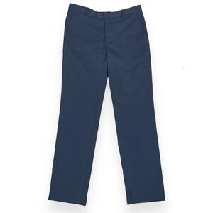 Berle Dress Pants Men Size 35R Blue Straight Leg Pockets Wrinkle Resistant NWOT